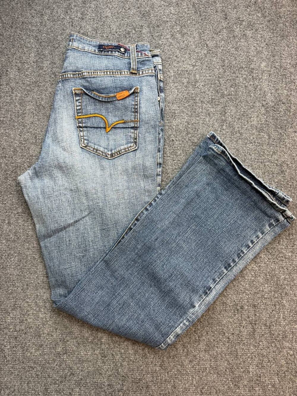Vintage Y2K Vigoss Jeans Women's Size 13/14 Bootcut Stretch Faded Blue